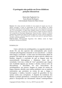 O português não-padrão em livros didáticos: relações interdiscursivas