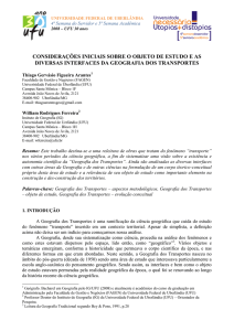 considerações iniciais sobre o objeto de estudo e as diversas