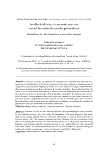 Avaliação do risco à anorexia nervosa em adolescentes de escolas