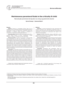 Maintenance parenteral fluids in the critically ill child