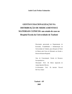 GESTÃO E RACIONALIZAÇÃO NA DISTRIBUIÇÃO