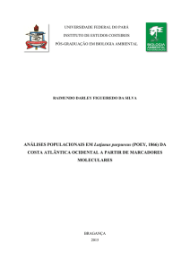 ANÁLISES POPULACIONAIS EM Lutjanus purpureus (POEY, 1866