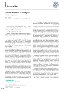 Decisão Mecânica ou Biológica? - Arquivos Brasileiros de Cardiologia