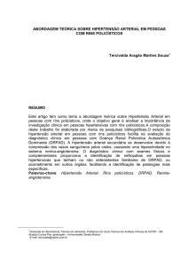 ABORDAGEM TEÓRICA SOBRE HIPERTENSÃO ARTERIAL EM