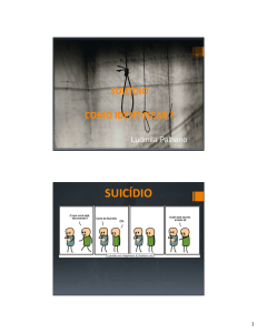 suicídio - Instituto Ruy Palhano