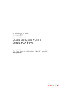 Oracle WebLogic Suite e Oracle SOA Suite