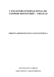 GOVERNANÇA E PLANEJAMENTO À LUZ DO DIREITO