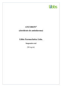 ANCORON® (cloridrato de amiodarona) Libbs Farmacêutica Ltda.