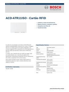 ACD-ATR11ISO - Cartão RFID