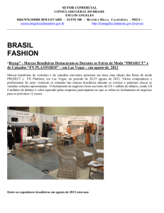 brasil fashion - Ministério das Relações Exteriores