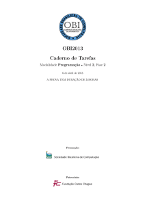 OBI2013 Caderno de Tarefas