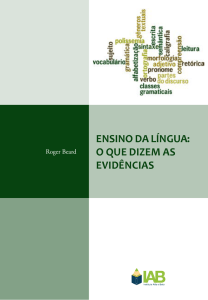 ensino da língua: o que dizem as evidências