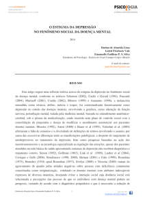 o estigma da depressão no fenômeno social da