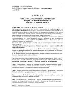 Fármacos Antagonistas Adrenérgicos e Anti