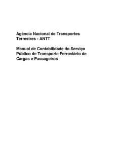ANTT Manual de Contabilidade do Serviço Público de Transporte