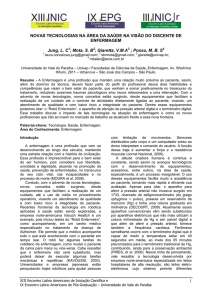 Novas Tecnologias na Área da Saúde na visão do