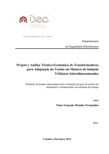 Projeto e Análise Técnico-Económica de Transformadores