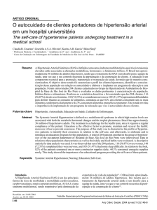 The self-care of hypertensive patients undergoing