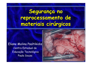 Segurança no reprocessamento de materiais cirúrgicos