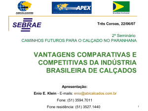 vantagens comparativas e competitivas da indústria brasileira de