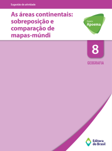 As áreas continentais: sobreposição e comparação de mapas