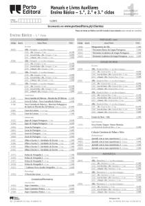 Manuais e Livros Auxiliares Ensino Básico – 1.°, 2.° e 3.° ciclos