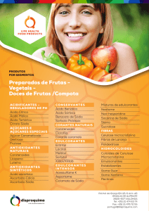 Preparados de Frutas - Vegetais - Doces de Frutas