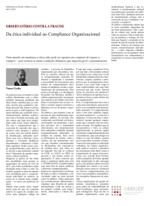 Da ética individual ao Compliance Organizacional