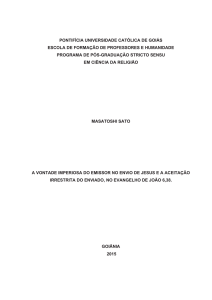 MASATOSHI SATO - Portal de Revistas Eletrônicas da PUC Goiás