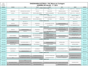 ENGENHARIA ELÉTRICA - PUC Minas em Contagem HORÁRIO