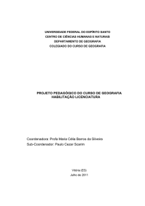PROJETO PEDAGÓGICO DO CURSO DE