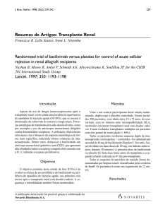 Transplante Renal Randomised trial of basiliximab versus placebo
