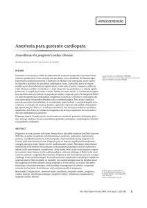 Anestesia para gestante cardiopata