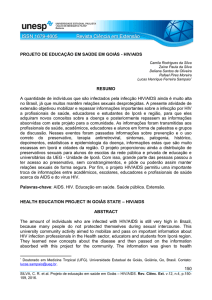 150 PROJETO DE EDUCAÇÃO EM SAÚDE EM GOIÁS