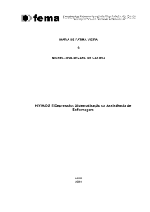 HIV/AIDS E Depressão: Sistematização da Assistência de