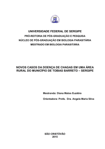 universidade federal de sergipe novos casos da doença de chagas