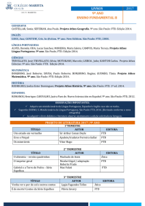 LIVROS 2017 9º ANO ENSINO FUNDAMENTAL II