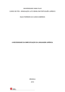 universidade gama filho curso de pós - graduação lato