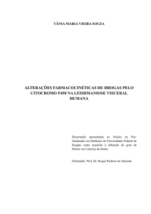 alterações farmacocinéticas de drogas pelo citocromo