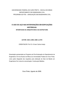 O uso do aço nas intervenções em edificações históricas