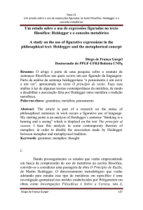 Um estudo sobre o uso de expressões figuradas no texto filosófico