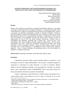 Estado nutricional de pacientes hospitalizados e sua - IBB