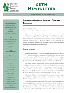 Vol. 06 – # 05 – Síndromes Genéticas Ligadas a Tumores