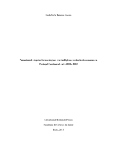 Aspetos farmacológicos e toxicológicos e evolução do consumo em