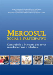 Mercosul Social e Participativo - Secretaria de Políticas para as