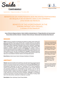 BENEFÍCIOS DA HIDROTERAPIA NOS PACIENTES