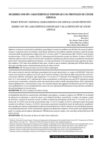 MULHERES COM HIV: CARACTERÍSTICAS INDIVIDUAIS E DA