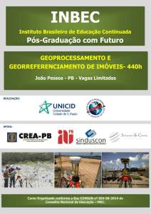 especialização em geoprocessamento e georreferenciamento de