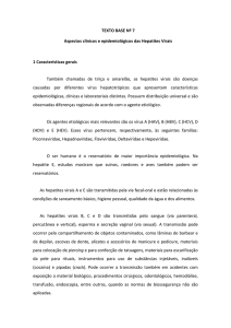 Aspectos clínicos e epidemiológicos das Hepatites Virais