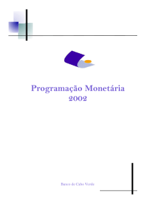 Programação Monetária de 2002